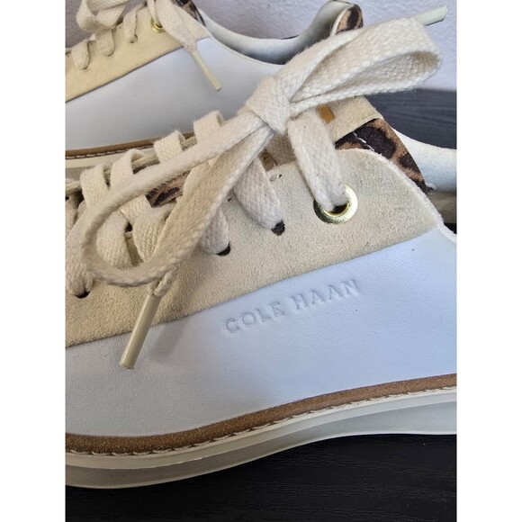 Cole Haan GrandPrø Topspin Leather Platform Sneakers women's size 6.5B - Picture 3 of 9